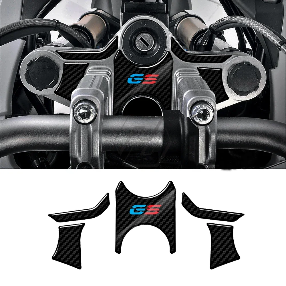 For BMW Motorrad R1200GS 2008-2012 3D Carbon-look Upper Triple Yoke Defender defender of the realm king s army