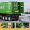 HUINA Plastic 1317 1/18 Scale 2.4G RC Tractor Car Container Trailer Truck with Battery 9CH Assembled Radio Remote Control Cars 3