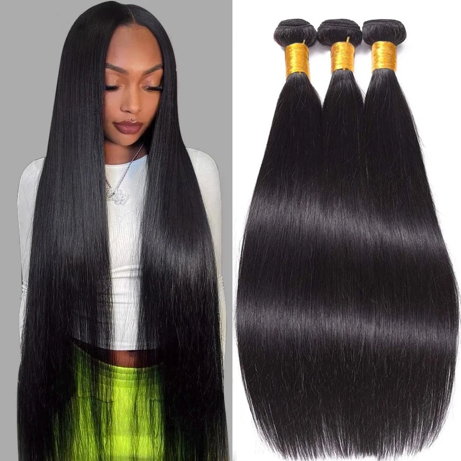 12A Fasci Di Capelli Umani Lisci 100% Capelli Umani Vergini Intrecciano Fasci Di Capelli Lisci Tissalvia Bresilien Fasci Di Capelli Estensioni