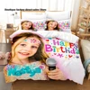 Like Nastya Bedding Set Single Twin Full Queen King Size Bed Set Adult Kid Bedroom Duvetcover Sets Like Nastya parure de lit Bed 2