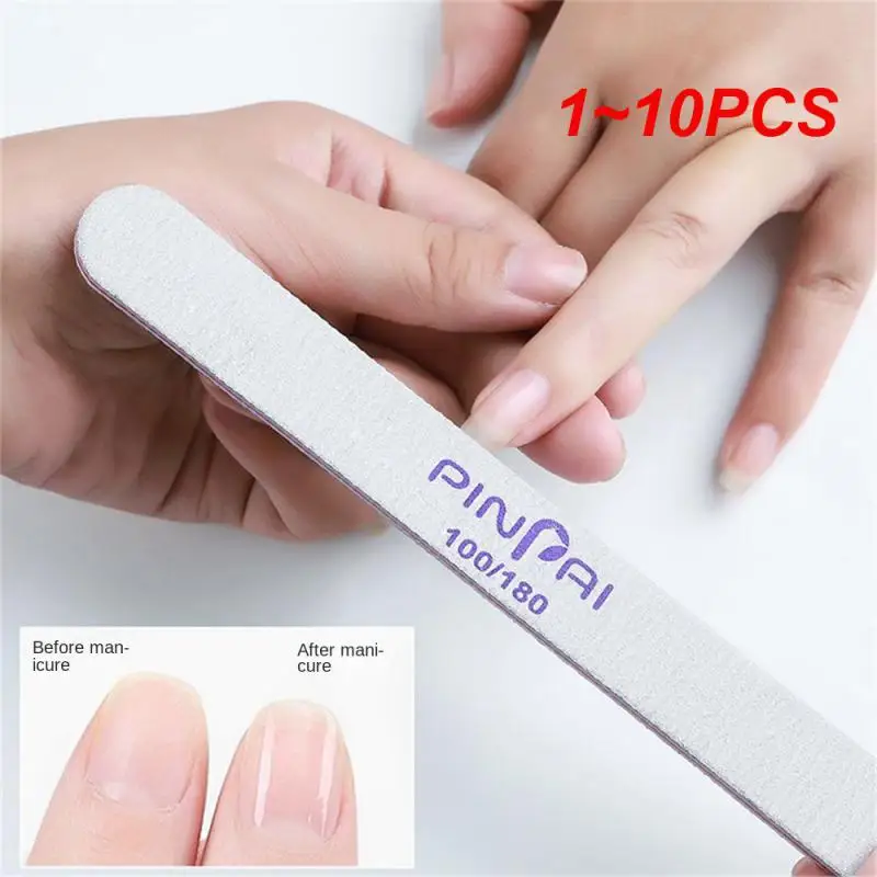 

1~10PCS 14Colors Double-sided Grit Frosted Nail File For Nail Polishing The Gel Seal And Nail Shaping Modeling Professional Nail