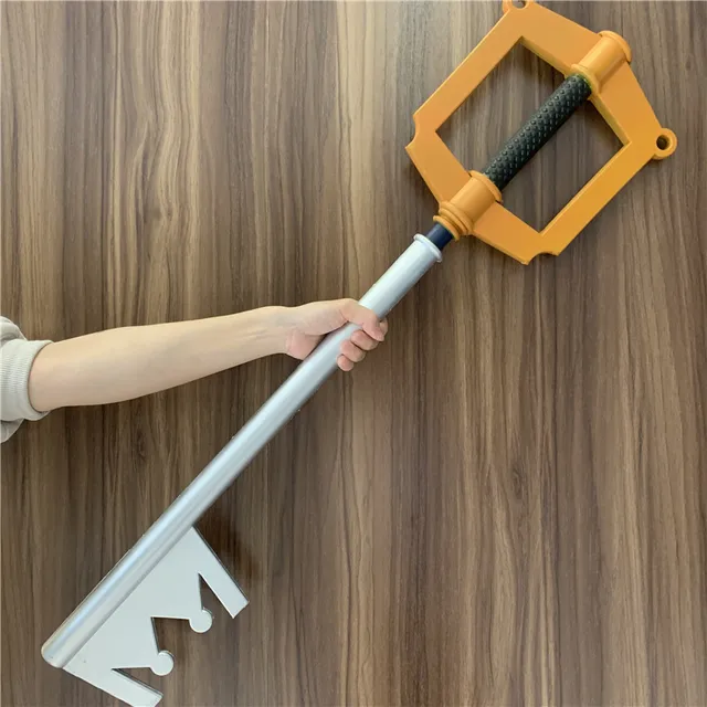 Game Cosplay Prop Kingdom Hearts Gold Key 1:1 PU Weapon Movie Game Anime Cos Kids Role Play Gift Safety 88cm 5