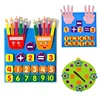 Kid Montessori Toys Felt Finger Numbers Math Toy Children Counting Early Learning For Toddlers Intelligence Development 1