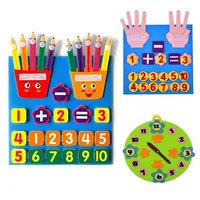 Kid Montessori Toys Felt Finger Numbers Math Toy Children Counting Early Learning For Toddlers Intelligence Development 1