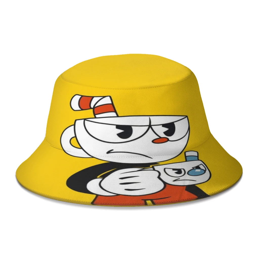 

Cuphead and Mugman ✖️ Bucket Hat Fisherman Hats Reversible