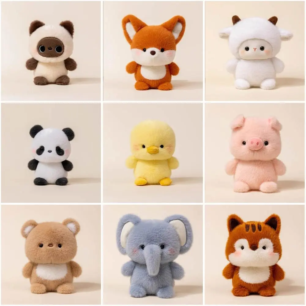 Niedliche 16 cm große Plüsch-Begleiter-Puppe, Plüsch-Elefant, Stofftier-Kissen, superweiches Bären-Tier-Plüschtier, Schlafgeschenk