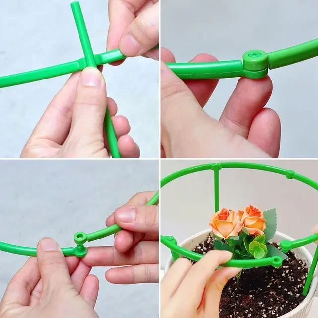 Orchard Kerti Növényi Tartó Téthalom Keret Műanyag Virágállvány Rögzítő Rúd Bonsai Szerszám Üvegházakhoz Paradicsom Peo U9H1 - Image 5