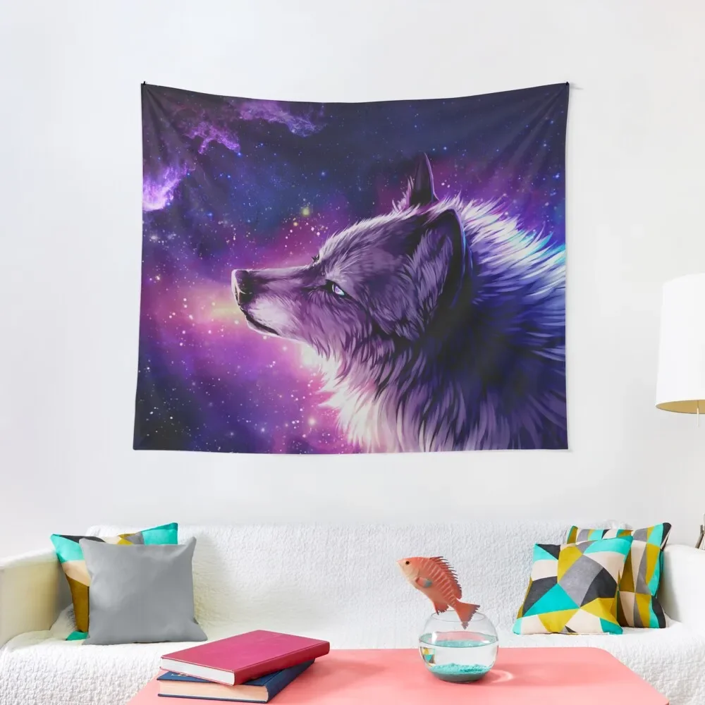 

Galaxy Eyes Wolf Tapestry Wall Decorations Aesthetics For Room Room Decoration Korean Style Tapestry