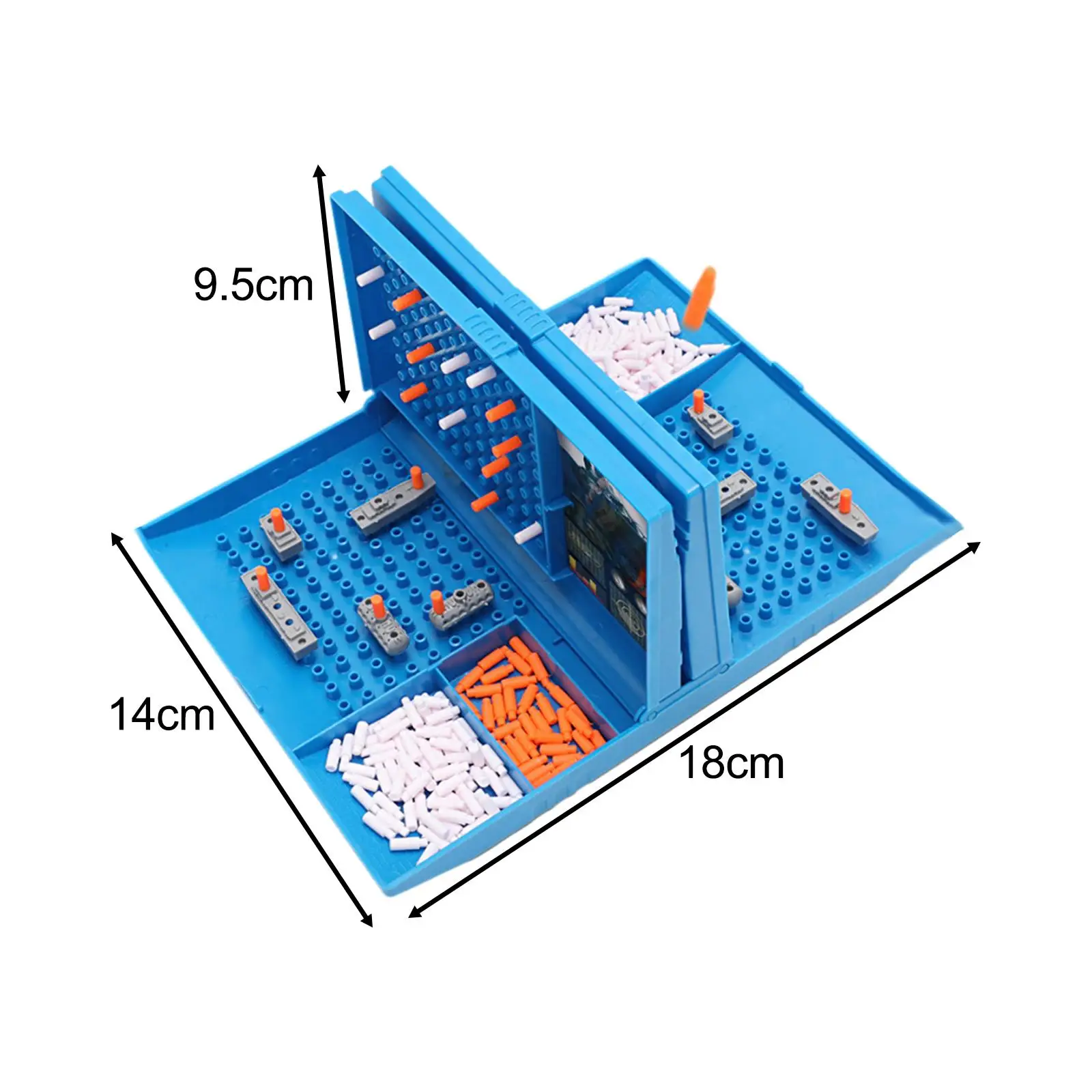 Sea Battle Ship Battling Game Portable Early Learning Educational Toy Battles Board Game for Boys Girls Adults Travel Children 6