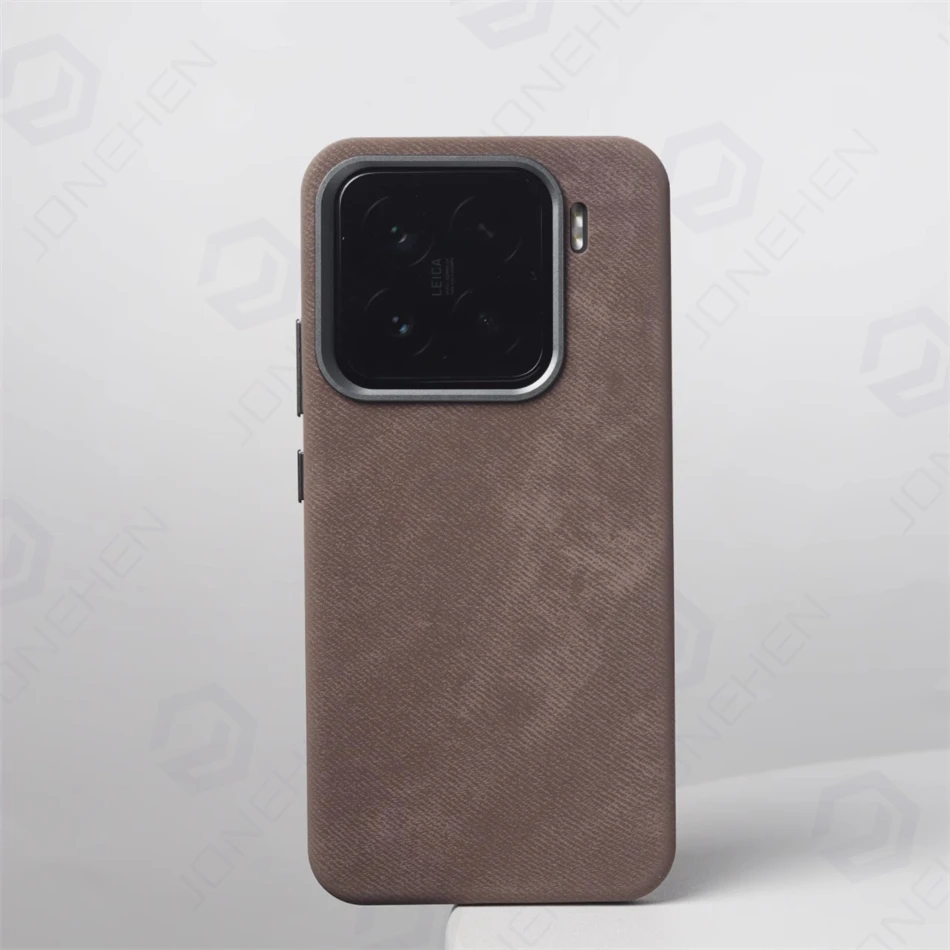 Luxury Fiber Leather Magnetic Wireless Charging Shockproof Case