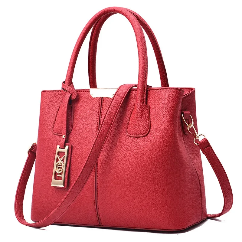 Sac à main bandoulière pour femme en cuir souple au look élégant