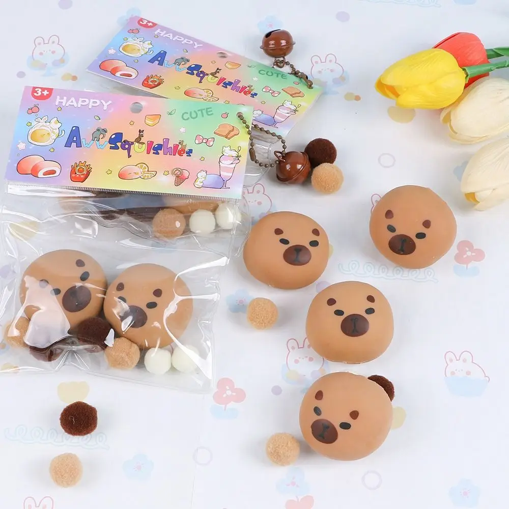 New Cartoon Kawaii Plush Cat Paw/Guinea Pig Slow Rebound Toy Creative Small Fresh Pinch Children Decompression Toys 3