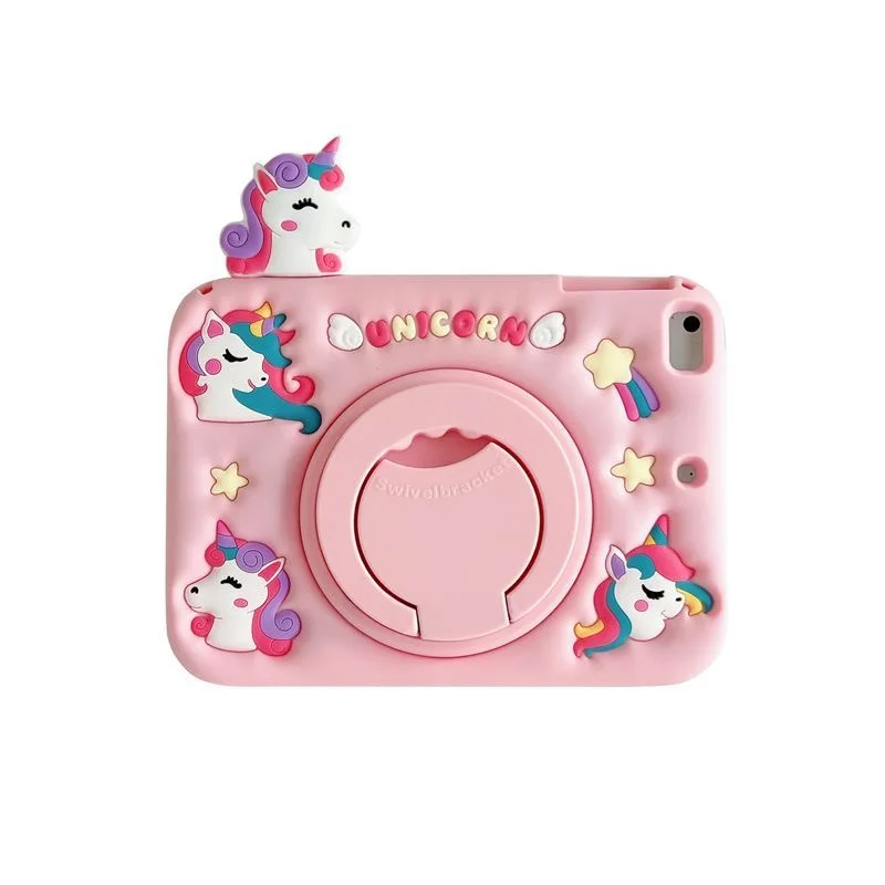 Cartoon Silicone Kids Stand Tablet Case