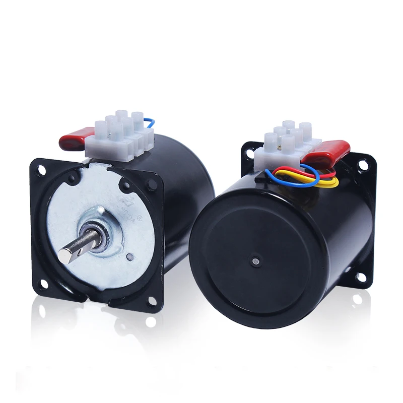 센터 샤프트 및 편심 샤프트, 영구 자기 동기화 AC 기어 모터 감속기, D 타입, 220V, 28W, 68KTYZ, 1RPM-110RPM, 8mm