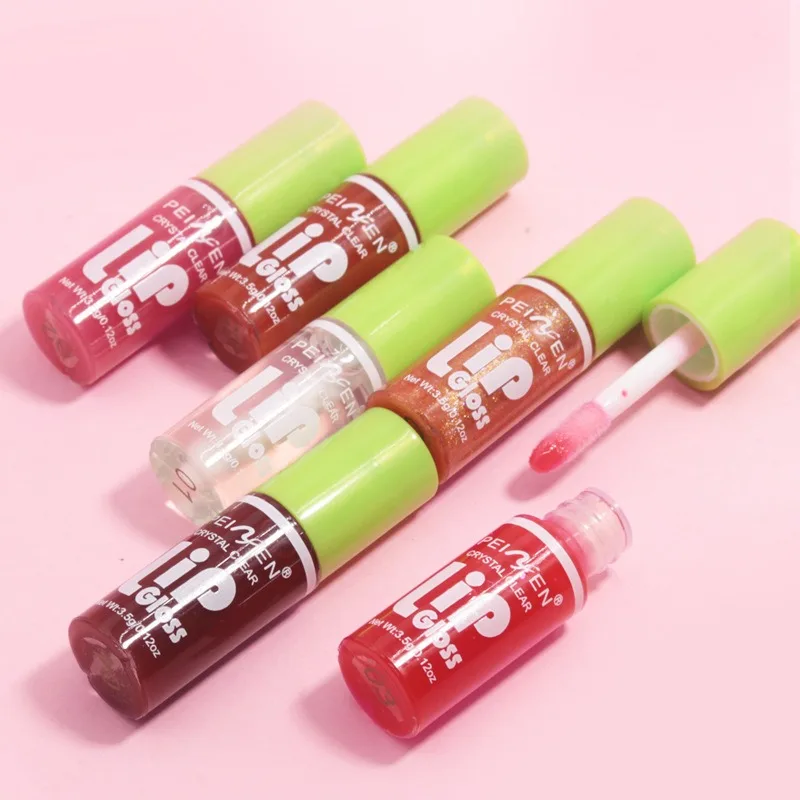 6PCS Moisturizing Lip Gloss Transparent Lip Oil Hydrating Lip Glaze Lip Plumper Hydrating Make Up Liquid Lipstick Lips Cosmetics 6