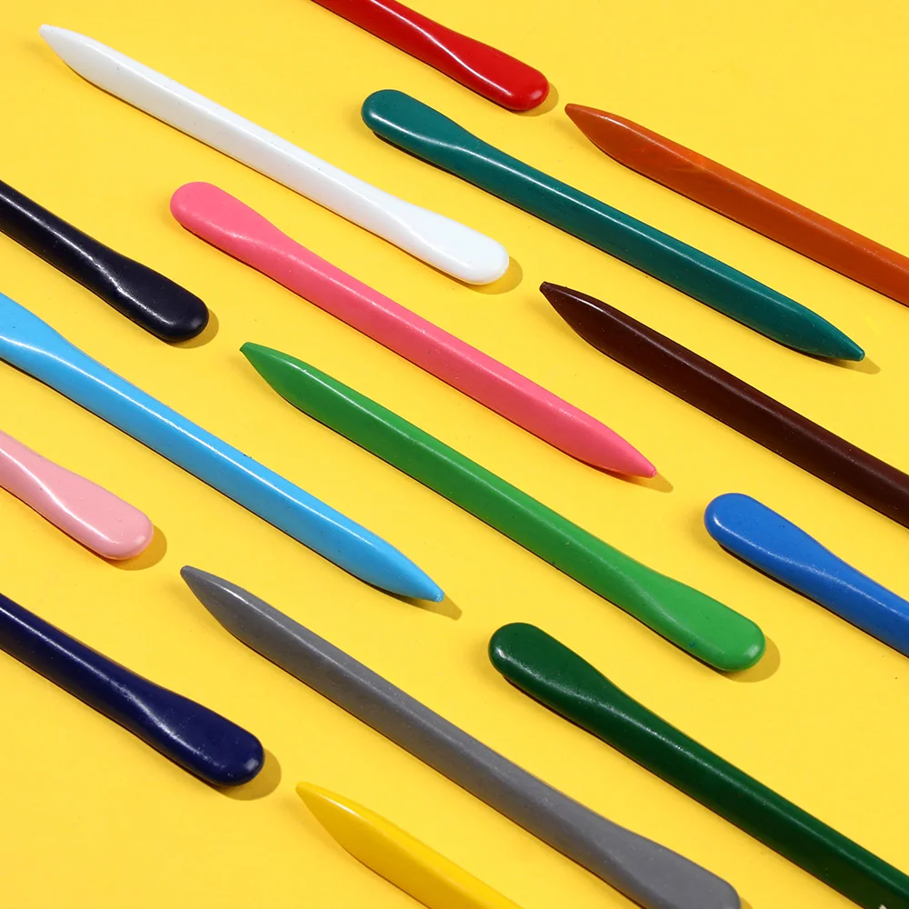 6/12/24/36 Colors Do Not Dirty Hands Plastic Crayon Erasable Painting Tools Triangular Children Wax Pencil Graffiti Oil Stick 6