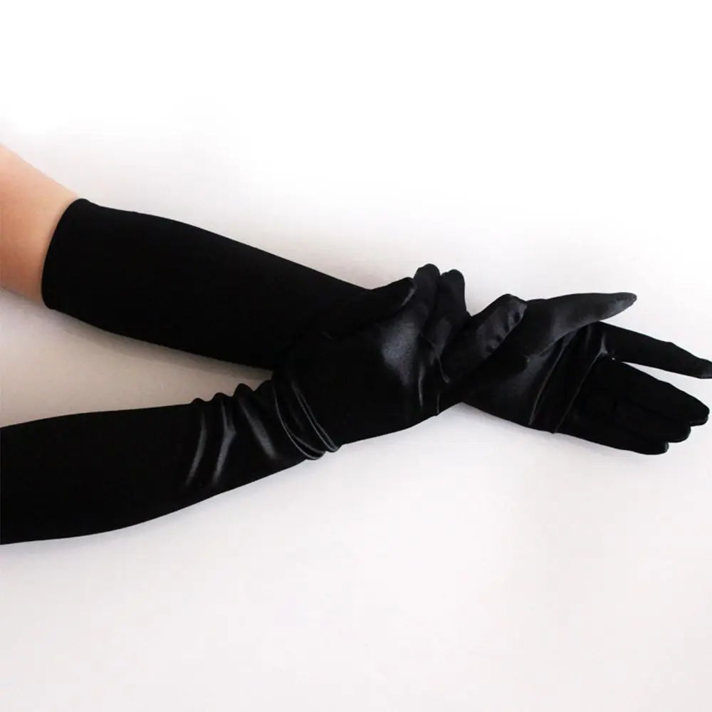 

Summer Accessories Sun Protection Satin Sunscreen Opera Finger glove Prom Gloves Driving Gloves Long Gloves