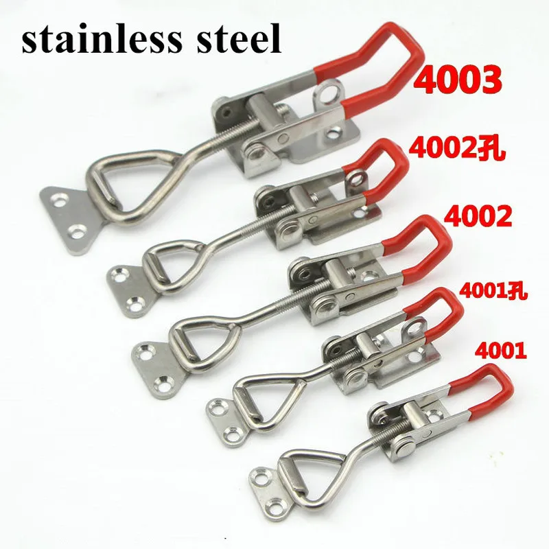 Furniture Hardware Toggle Latches Toggle Latch Catch Toggle Clamp Adjustable Cabinet Boxes Lever Handle Lock Hasp For Home Sliding Door Furniture Hardware 1pcs
