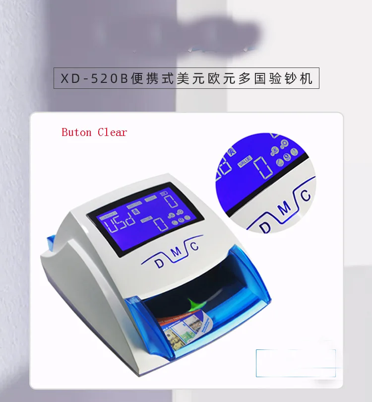 HL-520B Portable FAKE Banknote Detecting Machine Mini Money Counterfeit Currency