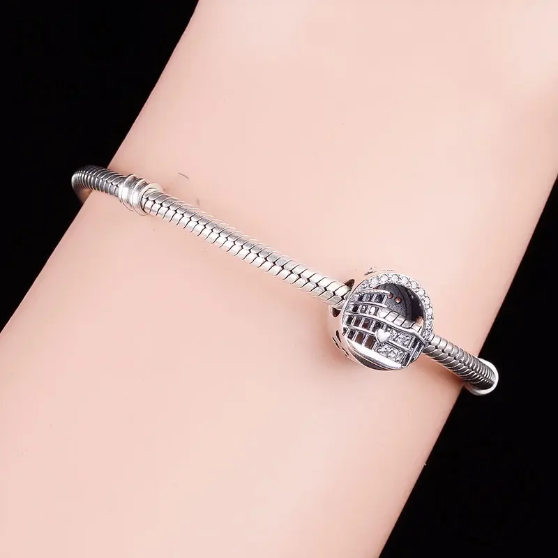 FC Jewelry Fit Original BrandCharms Bracelet Anthentic 925 Silver Rome Colosseum Bead For Women Travel Berloque Autumn 2020 4