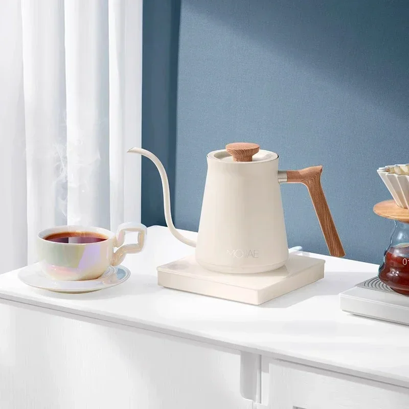 600ml Hand Punch Coffee Kettle Smart Temperature Control Electric Teapot 1000W Rapid Heating Slender Mouth Gooseneck Kettles