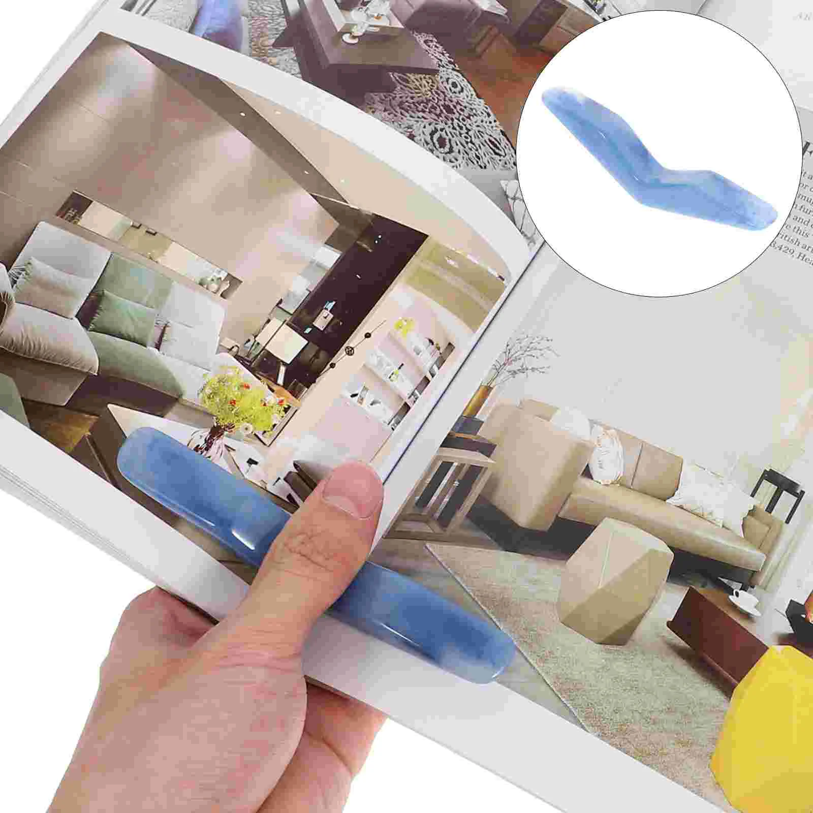 

Reading Aid Thumb Book Holder Multi-function Page Spreader Accessories for Bed Portable Resin