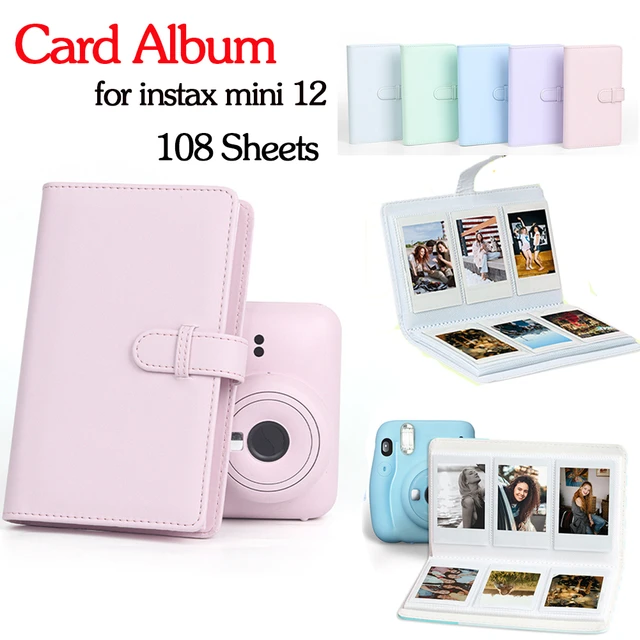 108 Sheets Instax Mini Album High Capacity Photo Collection Book Fashion  Design Bag for Fujifilm Instax