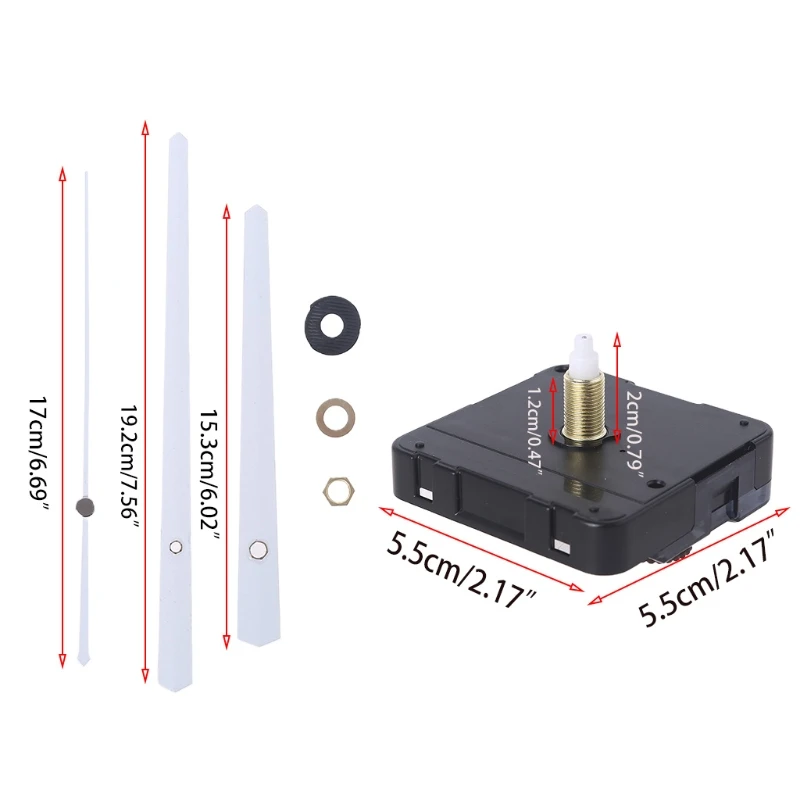 DIY Quartz Wall Clock Movement Mechanism Hands Battery Operated Repair Parts Set DIY White Pointer wall clock movement quartz clock movement clock accessory kit