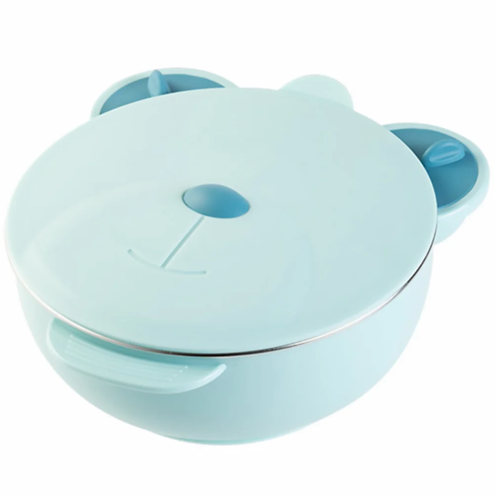 

Baby Dishes Thermal Insulation Lunch Box Cute Baby Tableware Bowl Portrable Suction Bowl