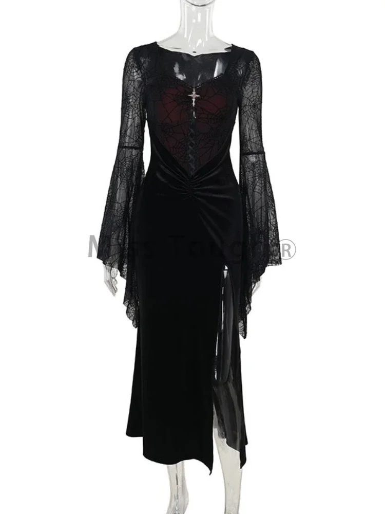 slim fit dress slacks AVERY FLORAL LACE CUT OUT DRESS IN BLACK | CULT MIA main image 1