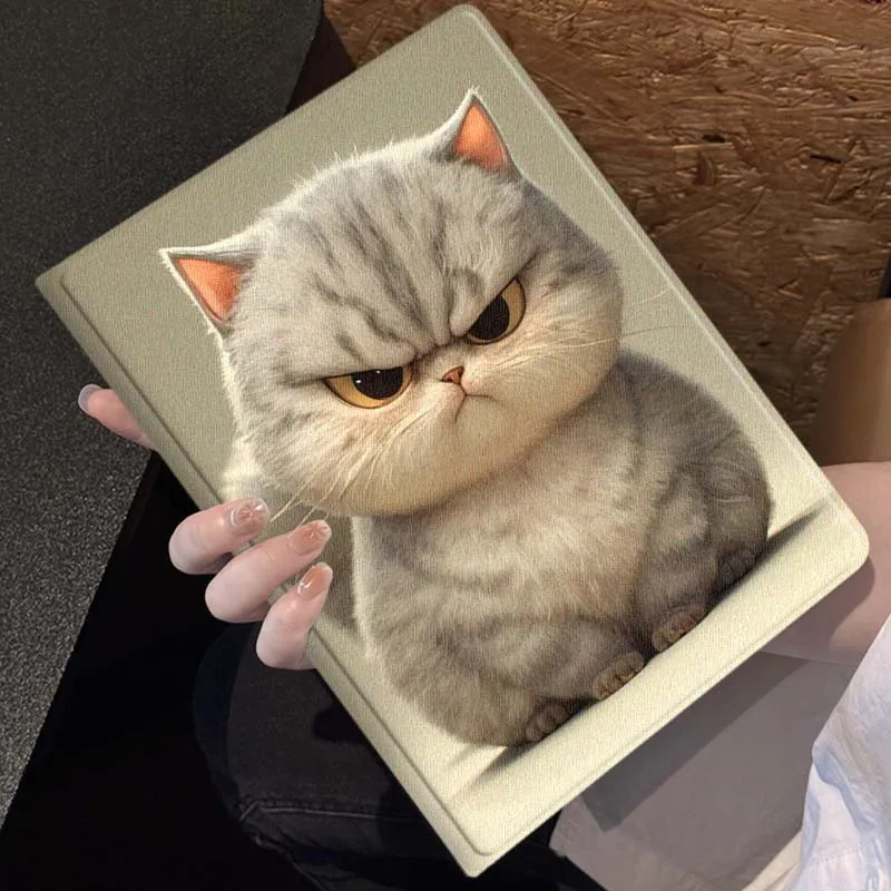 Chubby Orange Cartoon Cats Soft Tablet Case