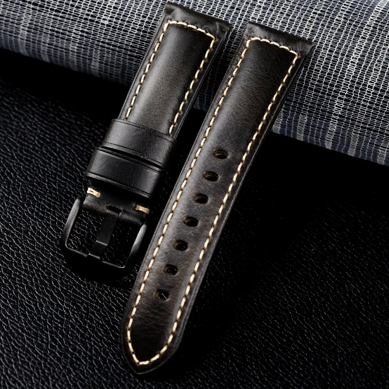 Premium Quick Release Leather Watchband - Casual Smartwatch Strap, Soft Wrist Bracelet, Multiple Sizes Available
