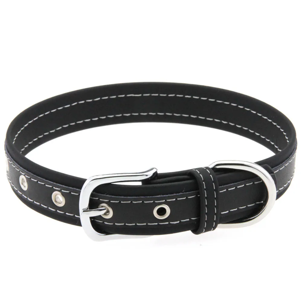 Schwarzes Leder-Halsband für Frauen, Punk-Choker-Halskette, Gothic-Cosplay-Accessoires, Rave-Festival-Schmuck