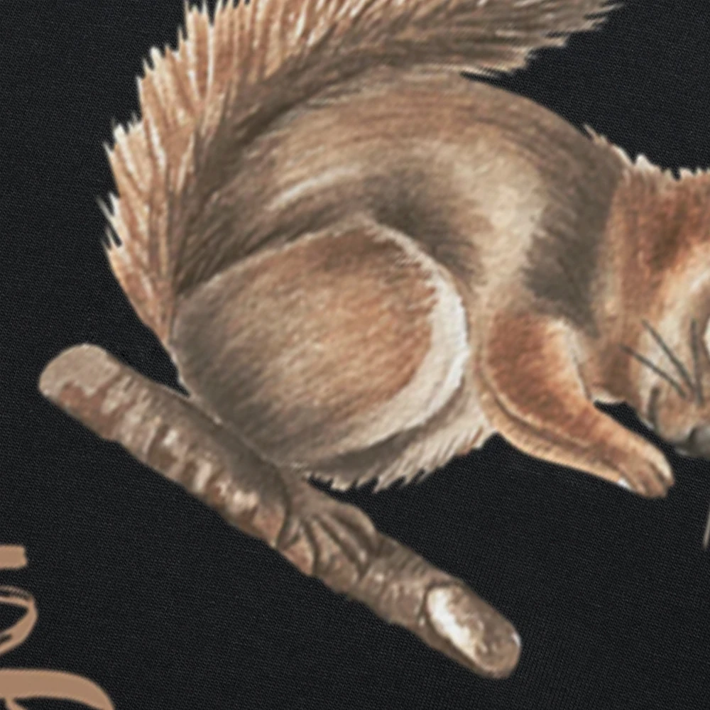 Squirrel Whisperer Oversized Graphic Tee - Men's Short Sleeve Shirt