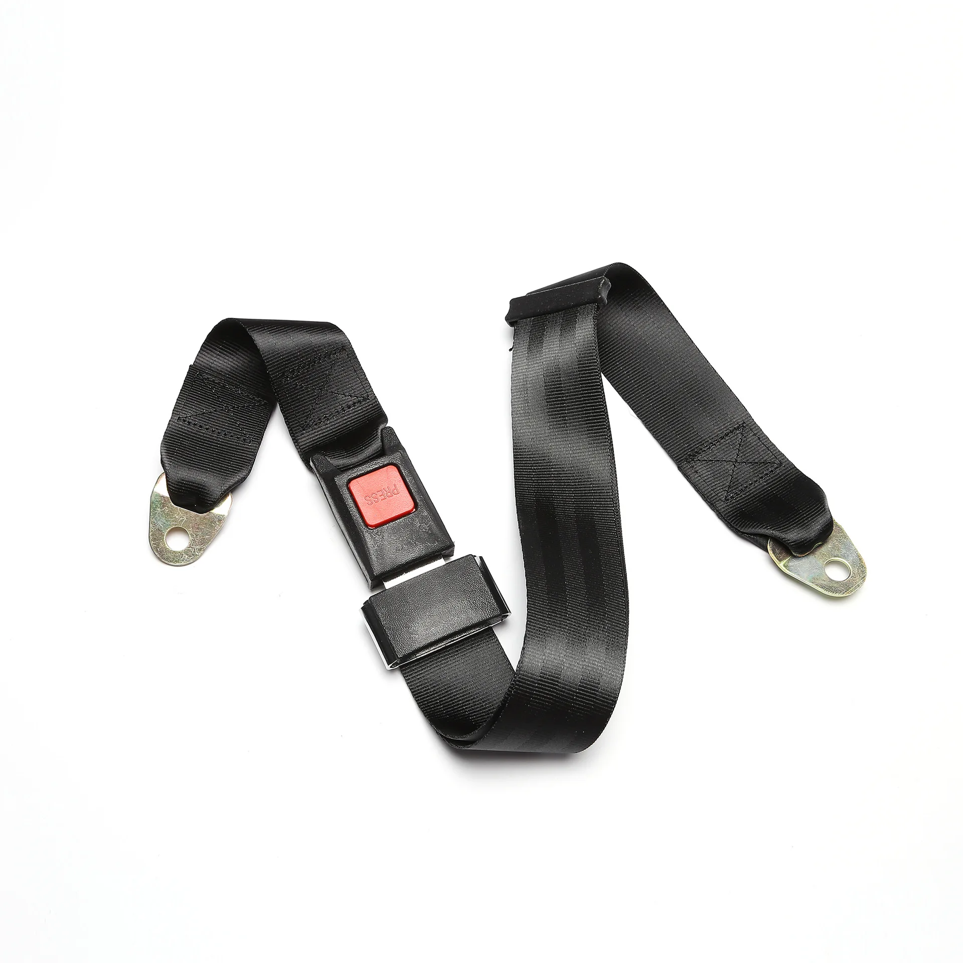 Universal Two Point Adjustable Car Seat Belt Safety For Bus School Bus Passenger Car Sightseeing Seat Belt 1PCS