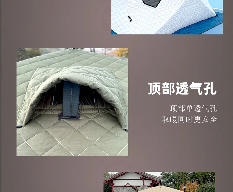 Powerful Ice Fishing Tent With Wood Stove For All Day Warmth
