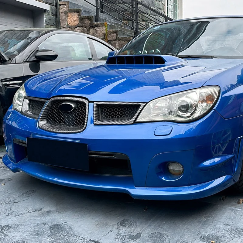 Car Grille Front Hood Grille Racing Bumper Grill Exterior Accessories For Subaru Impreza WRX STI 2006-2007-AD39 bumper grille trim strips