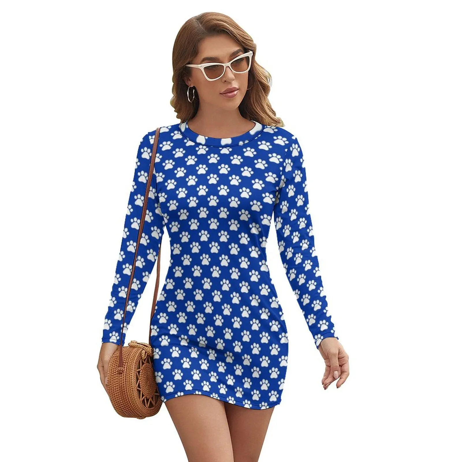 

University of Kentucky Long-sleeved Dress Long veiled dresses Women's skirt