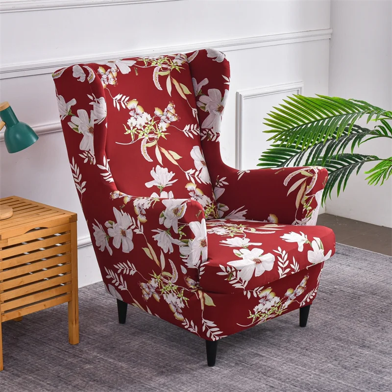 Floral Wing Chair Cover 63 Chair And Sofa Covers