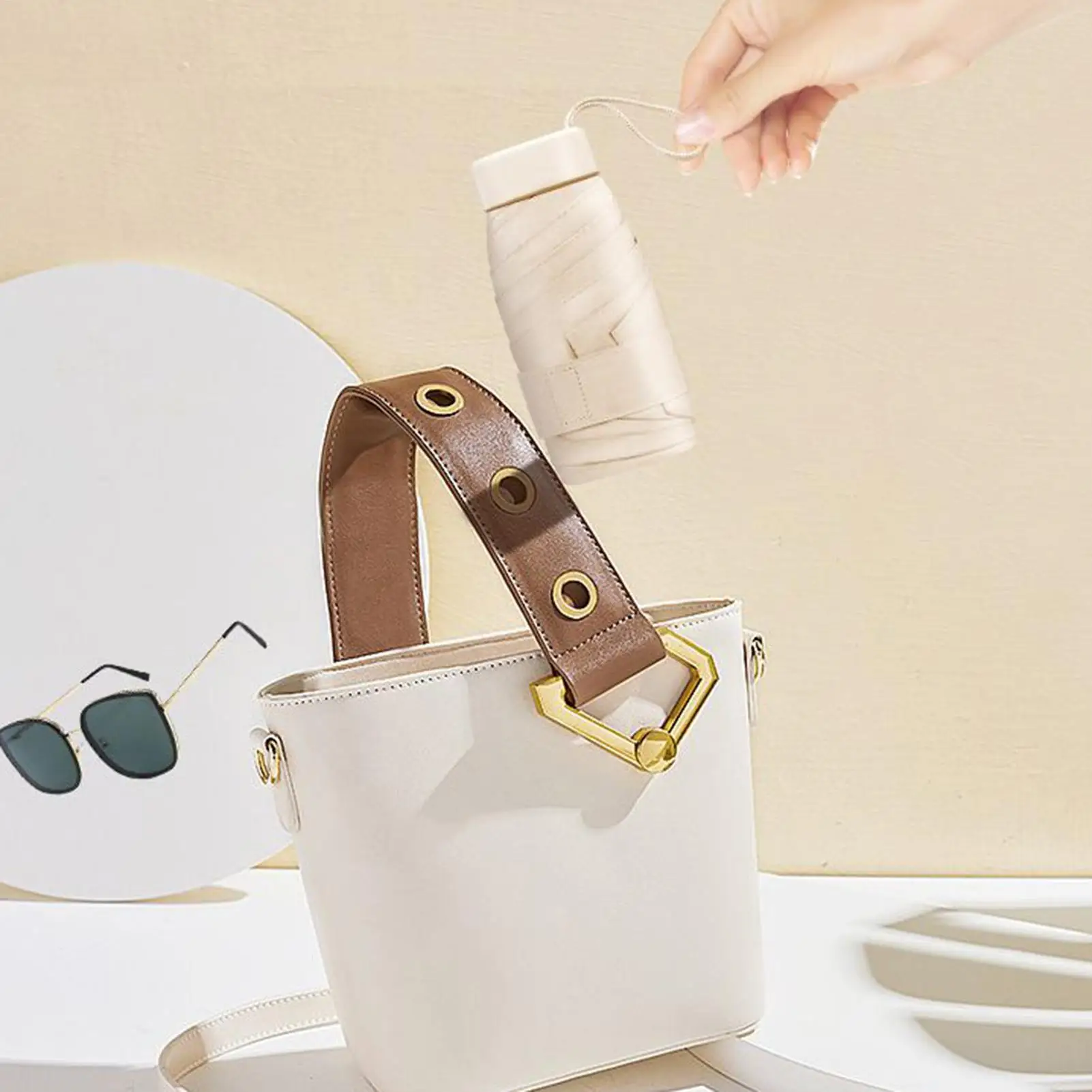 Pocket Umbrella UV Protection Umbrella Small Parasol For Daily Commuting Sports Outdoors Beach Picnic Vacation Camping