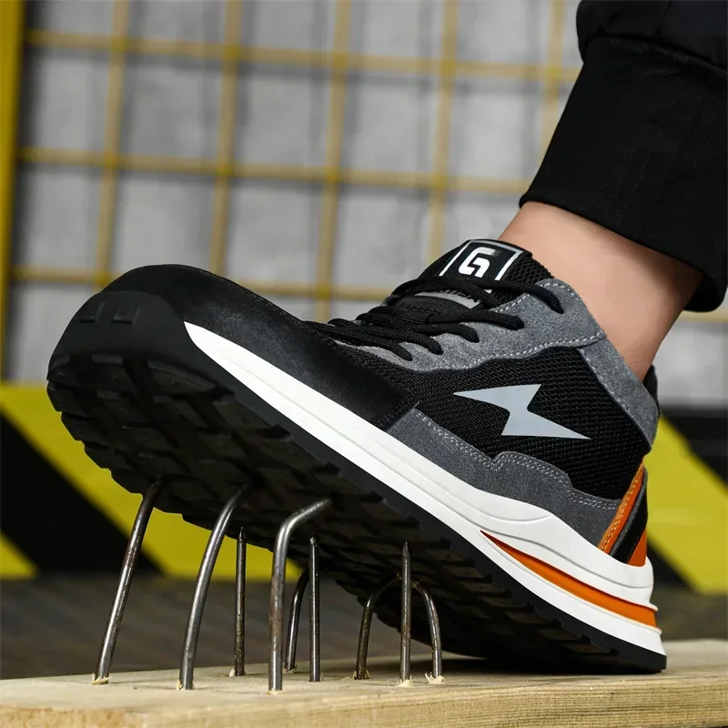 Sportieve Veiligheidsschoenen Heren Sport Werkschoenen Stalen Neus