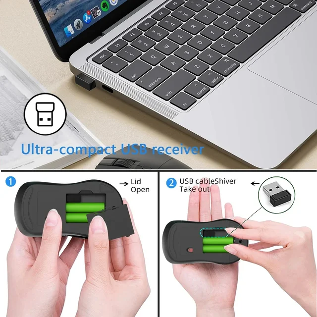 Ergonomic Wireless Rechargeable Mouse 5