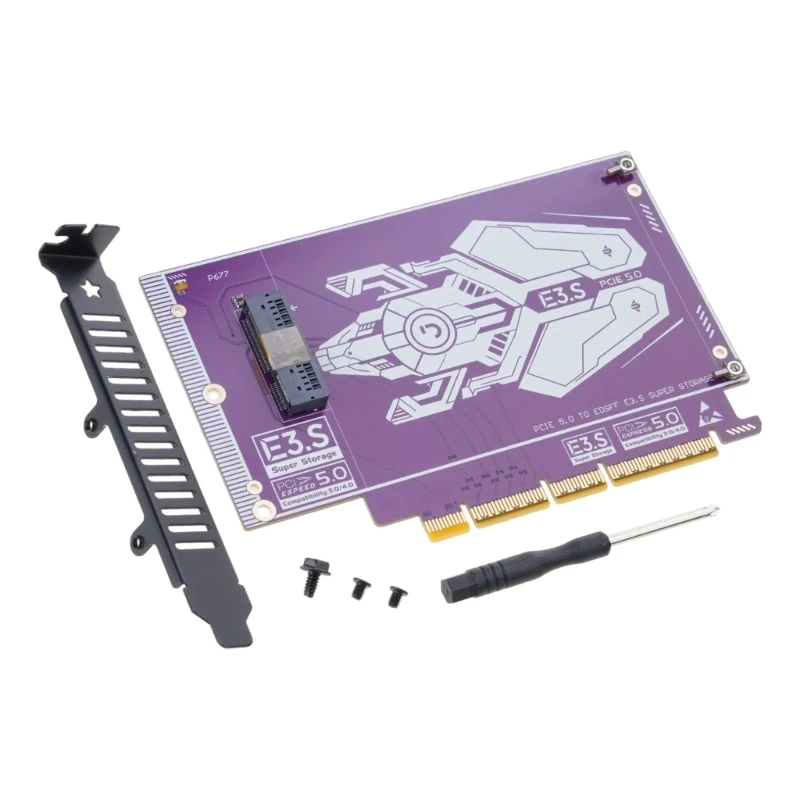 128Gbps 데이터 전송 속도를 갖춘 NVMe SSD용 다중 슬롯 E3.S 어댑터 카드
