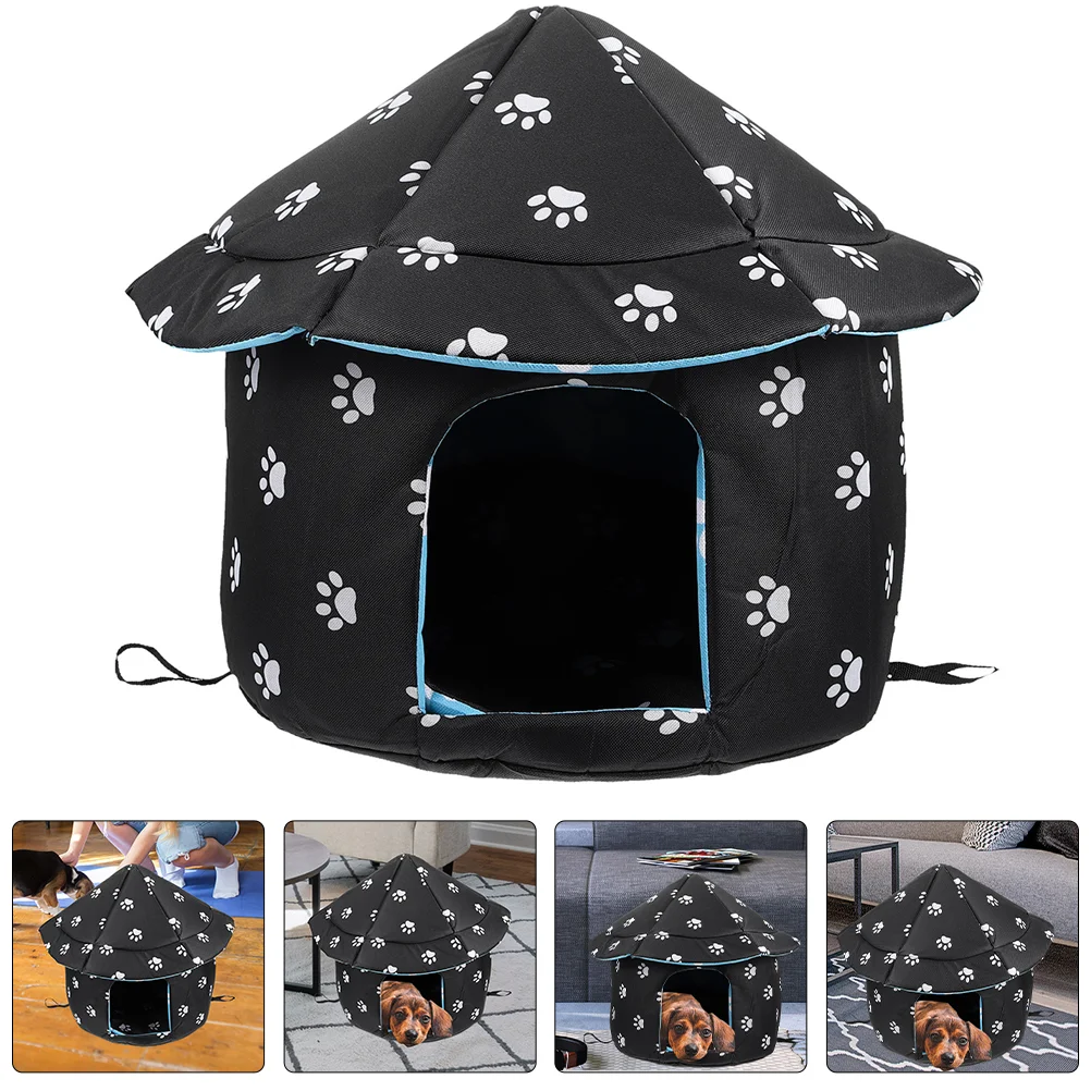 

Winter Warm Pet Cat House Comfortable Dog Sleeping Bed Plush House Pet Cage Dog Hut