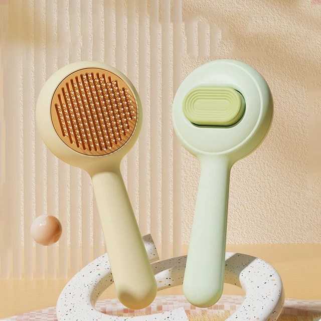 Pet self-cleaning comb cat comb pet wire brush self-cleaning steel needle comb pet dog supplies Pet self-cleaning comb cat comb pet wire brush self-cleaning steel needle comb pet dog supplies