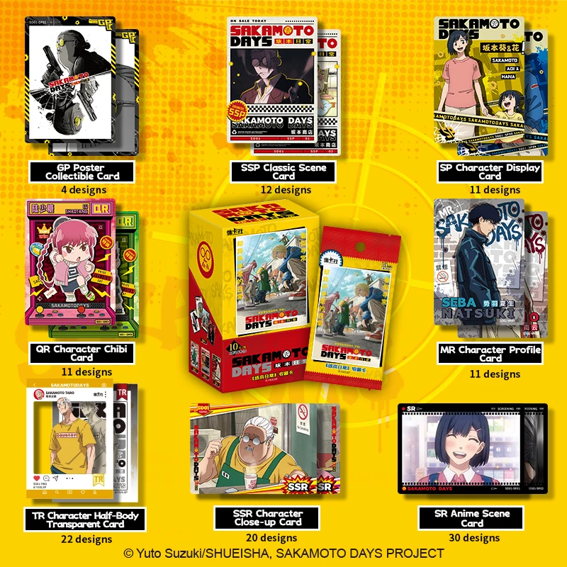 16 Packs CARDFUN SAKAMOTO DAYS Trading Cards TARO SAKAMOTO