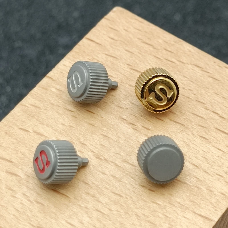 Elegant Silver Gold Black Watch Crown Replacement for NH Watch Movement Collection