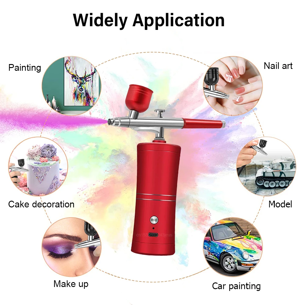 Airbrush Nail With Compressor Portable Airbrush For Nails Cake Painting  Crafts Mini Airbrush Nail Art Paint Spray Gun Compressor - AliExpress