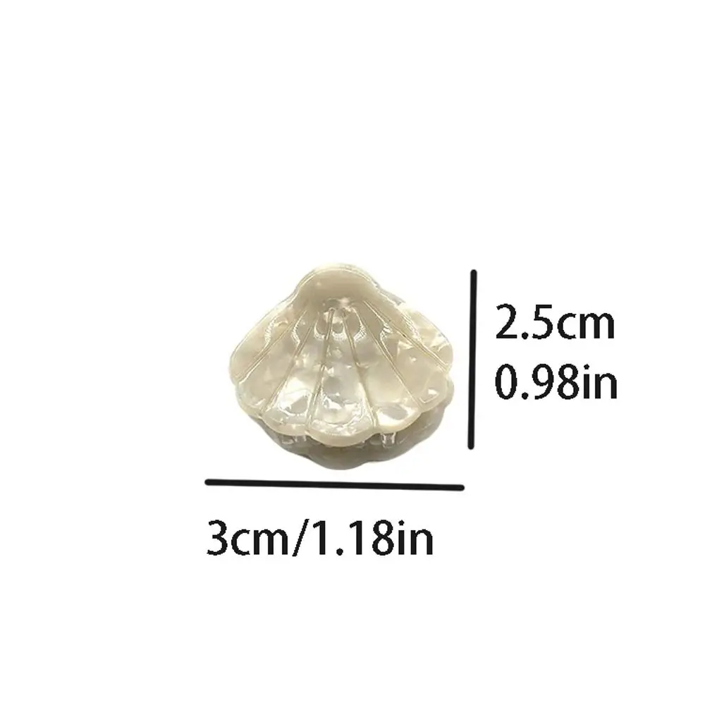 Creative Acetate Shell Shape Hair Clips Ocean Animal Fan Shape Mini Hairpin Mini Geometric Small Hairgrips Female/Children