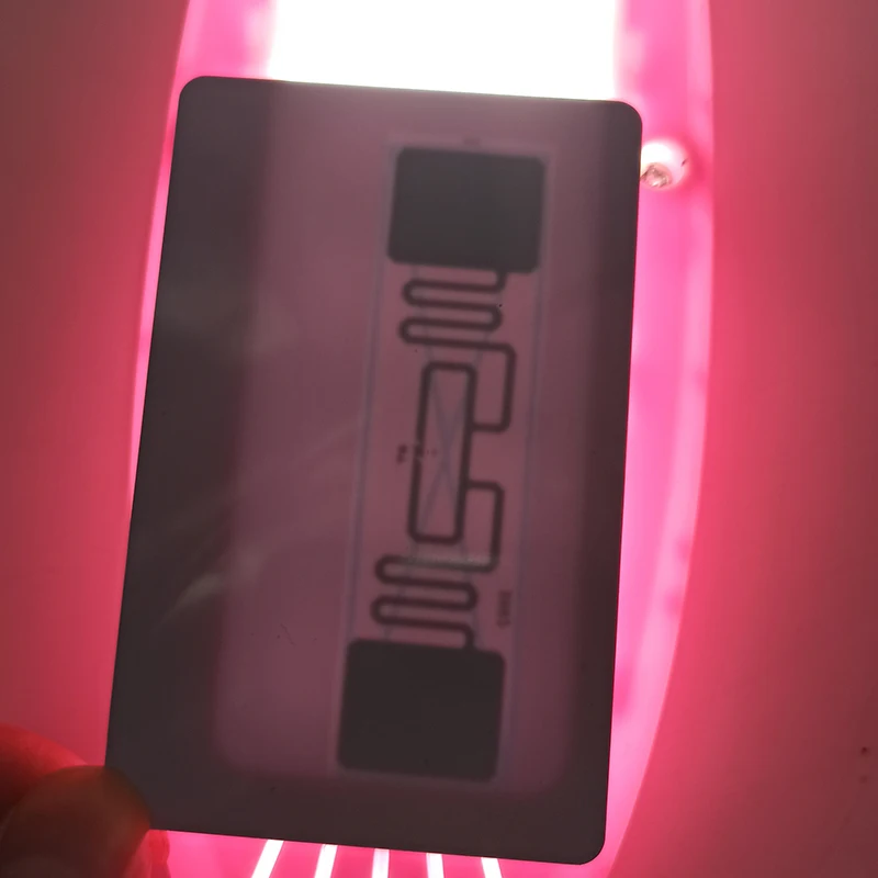Rfid UHF 6C White PVC Card Size 85.5*54*0.84mm 860-960Mhz Standard Passive Non-contact Long-Distance Electronic Tag